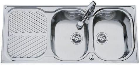 Νεροχύτης Macart Suter EC D-200 Ένθετος Inox Σαγρέ 115x50cm Ασημί