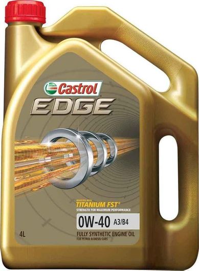 Λάδι Αυτοκινήτου Castrol Συνθετικό Edge Titanium FST A3/B4 0W-40 4lt