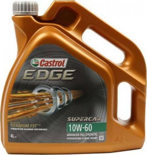 Λάδι Αυτοκινήτου Castrol Συνθετικό Edge Supercar Titanium FST 10W-60 4lt