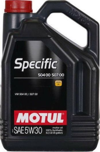 Λάδι Αυτοκινήτου Motul Συνθετικό Specific 504.00-507.00 5W-30 5lt