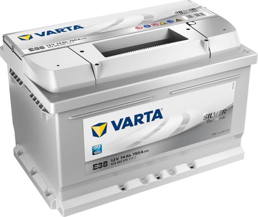 Μπαταρία Αυτοκινήτου Varta Silver Dynamic E38 74Ah & CCA 750A