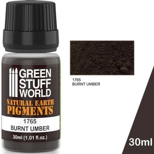 Χρώμα Μοντελισμού Green Stuff World Natural Earth Pigment 30ml Burnt Umber