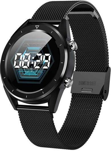 Smartwatch NO.1 DT28 46mm Metal Case & Metal Strap Black