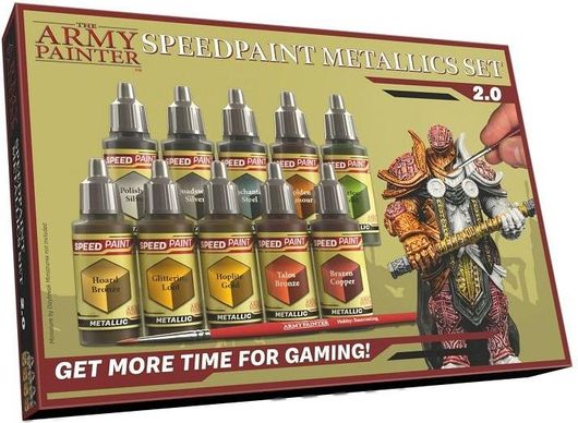Χρώματα Μοντελισμού The Army Painter Speedpaint Metallics 2.0 18ml 10τμχ