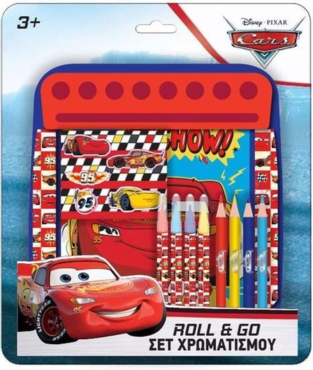 Σετ Ζωγραφικής Διακάκης Roll & Go Cars 24.5x21cm