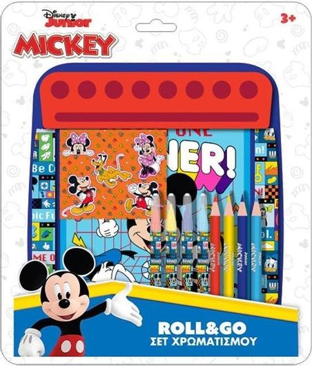 Σετ Ζωγραφικής Διακάκης Roll & Go Mickey Minnie 24.5x21cm