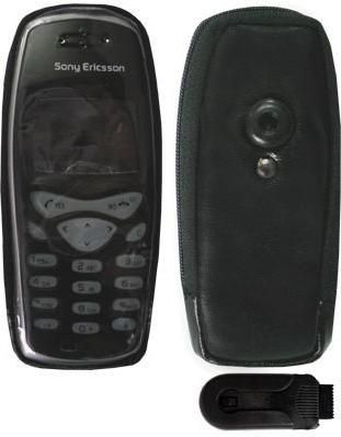 Θήκη Κινητού 360 Full Cover για Sony Ericsson T200 Δερματίνη Μαύρο