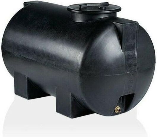 Δεξαμενή Stamatiou Plastics Πλαστική Νερού / Πετρελαίου / Λαδιού Κυλινδρική Οριζόντια 800lt Μαύρο