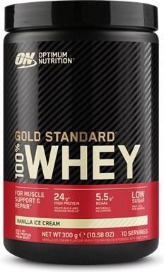 Optimum Nutrition Gold Standard 100% Whey Πρωτεΐνη Ορού Γάλακτος με Γεύση Vanilla Ice Cream 300gr