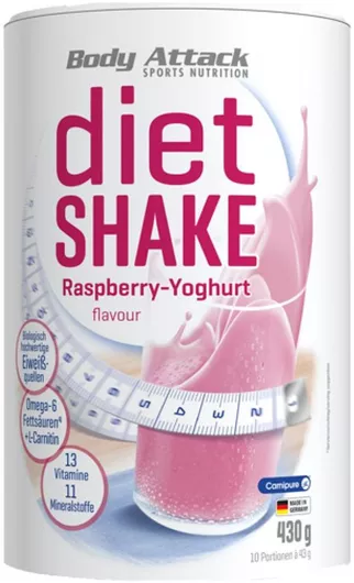 Body Attack Diet Shake με Γεύση Chocolate Nougat 430gr