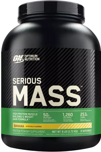 Optimum Nutrition Serious Mass Πρωτεΐνη Ορού Γάλακτος με Κρεατίνη & Γεύση Μπανάνα 2.727kg