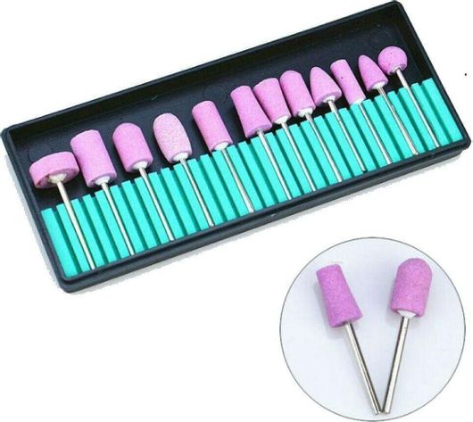 Σετ Φρεζάκια Ελαφρόπετρας για Πεντικιούρ 12τμχ
