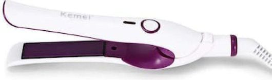 Kemei KM-1025 Mini Πρέσα Μαλλιών με Κεραμικές Πλάκες