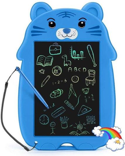 Πίνακας Γράψε - Σβήσε Kids LCD K4 9" Μαγνητικός Γάτα Μπλε