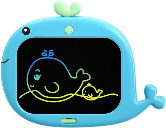 Πίνακας Γράψε - Σβήσε Kids LCD K7 10" Μαγνητικός Δελφίνι Μπλε