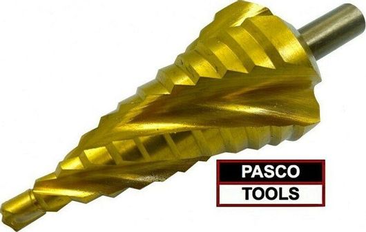 Τρυπάνι Pasco Κώνος 6-38mm 12 Διαβαθμίσεων Τετράκοπο με Στρογγυλό Άξονα