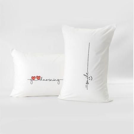 Μαξιλαροθήκες Borea Σετ 50x70cm Λευκό