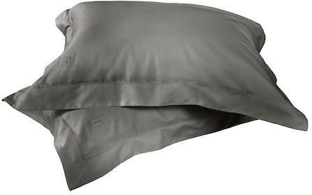 Μαξιλαροθήκες Guy Laroche Silky Σετ Oxford 52x72cm Ανθρακί