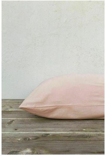 Μαξιλαροθήκες Nima Naem Stripped Σετ 52x72cm Powder Ροζ
