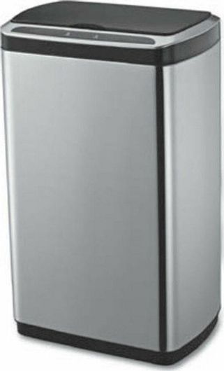 Κάδος Απορριμμάτων Delta Cleaning Μεταλλικός με Φωτοκύτταρο 30lt Inox