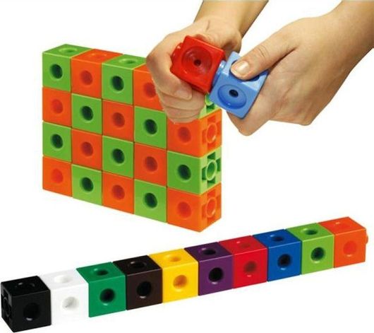 Τουβλάκια Αρίθμησης Κυβάκια Σετ 100τμχ για 3+ Ετών