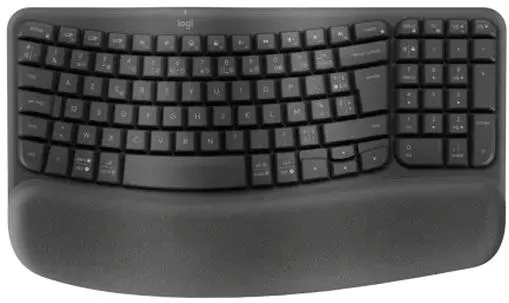 Πληκτρολόγιο Logitech Wave Keys Ασύρματο Γκρι