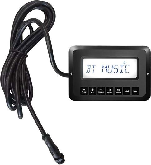 Ηχοσύστημα Σκάφους Hasda Αδιάβροχο με USB / Bluetooth / AUX Μαύρο