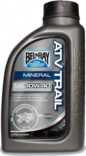 Λάδι Μοτοσυκλέτας Bel-Ray Trail Mineral 4T ATV για Τετράχρονους Κινητήρες 10W-40 1lt