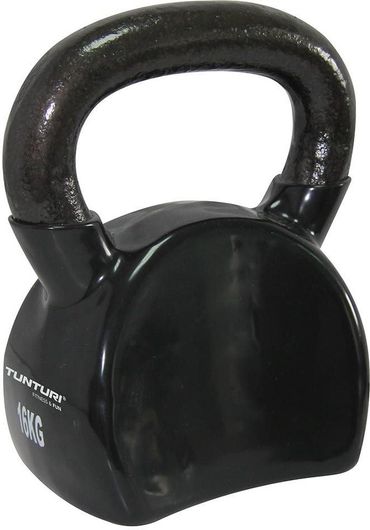 Kettlebell Tunturi Βινυλίου 16kg Μαύρο