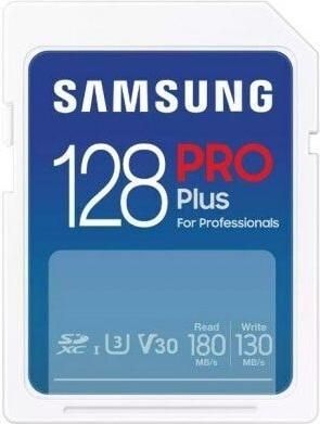 Κάρτα Μνήμης Samsung PRO Plus Full Size SDXC 128GB Class 10 U3 V30 UHS-I