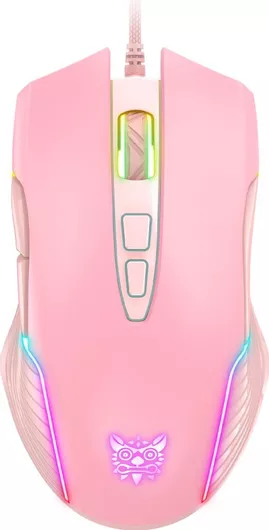 Gaming Ποντίκι Onikuma CW905 RGB 6400 DPI Ροζ
