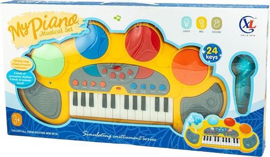 Παιχνίδι Πιάνο Gounaridis Toys με Μικρόφωνο Πολύχρωμο για 3+ Ετών