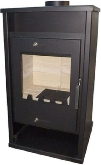 Ξυλοσομπα GTMED Ατσάλινη με Πυρότουβλα Μεγάλη Rs200