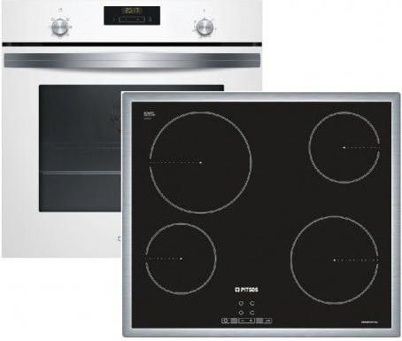 Σετ Φούρνος με Εστίες Pitsos PH20M41W2 + CRE645S06