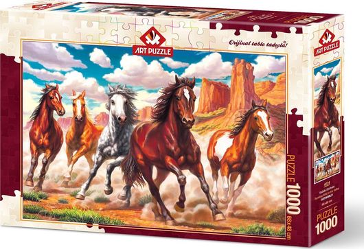 Puzzle Running Wild in the Valley 2D 1000 Κομμάτια