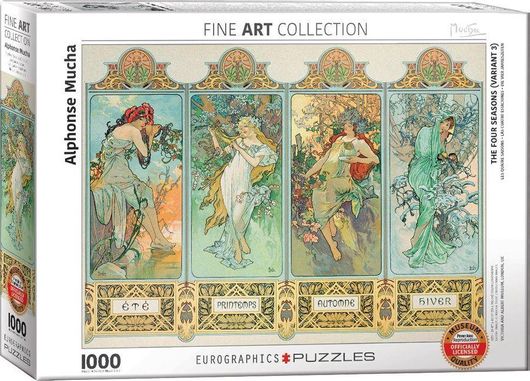 Puzzle The Four Seasons by Alfonse Mucha 2D 1000 Κομμάτια