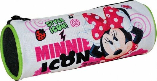 Gim Minnie Icon Κασετίνα Βαρελάκι με 1 Θήκη Πολύχρωμη