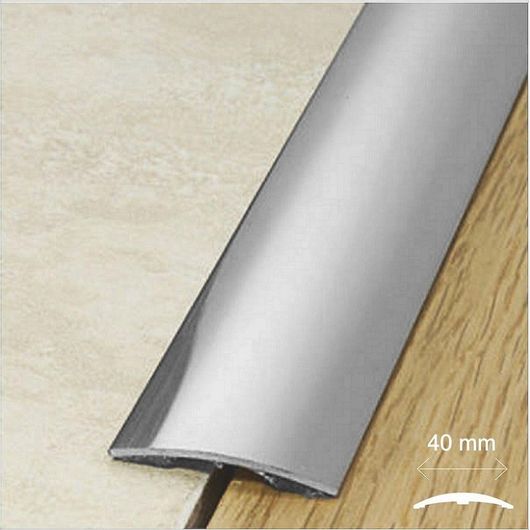 Αρμοκάλυπτρα Δαπέδων 2.7mx40mm Αλουμίνιο Οξιά