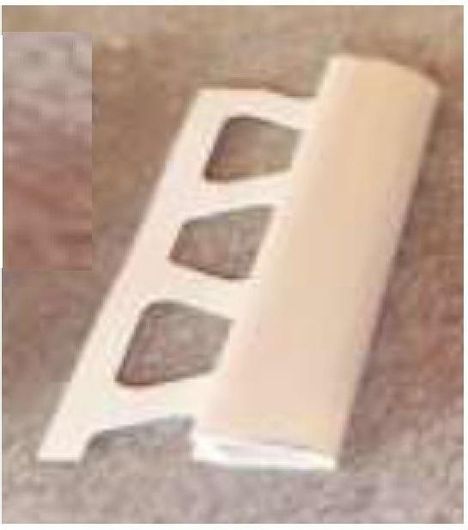 Αρμοκάλυπτρο / Προφίλ Πλακιδίων με Ημιστρόγγυλη Εξωτερική Γωνία Pvc 8mmx1m Μπεζ