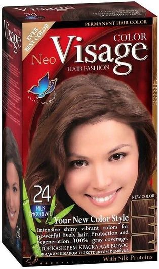 Μόνιμη Βαφή Μαλλιών Visage 24 Milk Chocolate