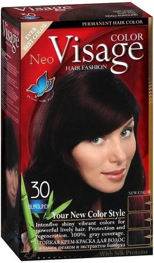Μόνιμη Βαφή Μαλλιών Visage 30 Burgundy
