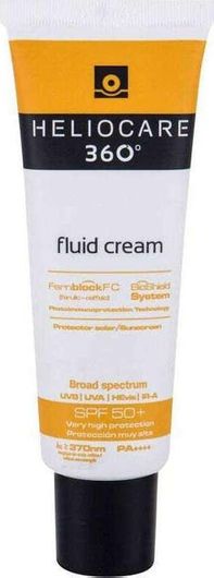 Heliocare 360° Fluid Cream Αντηλιακή Κρέμα Προσώπου SPF50 50ml