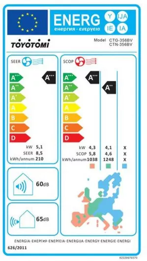 Κλιματιστικό Inverter Toyotomi Erai 24000 BTU A+++ / A++ με Ιονιστή & WiFi Μαύρο