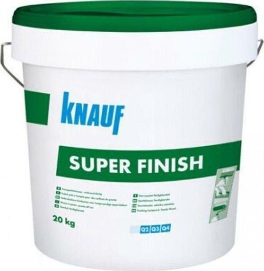 Στόκος Knauf Super Finish Γενικής Χρήσης Έτοιμος 20kg Λευκό