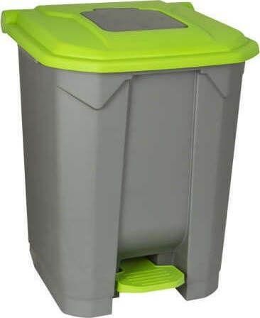 Επαγγελματικός Κάδος Απορριμμάτων Planet 1527016718 Πλαστικός με Πεντάλ 50lt Γκρι