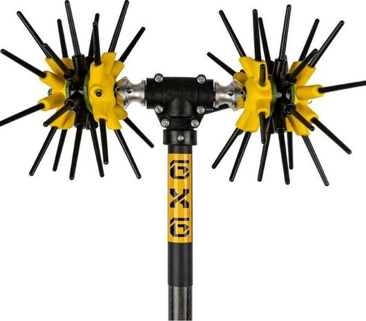 Ελαιοραβδιστικό Αγγελής Asteras Max 6x6 Μπαταρίας Αχινός 400W με Επεκτάσιμο Κοντάρι Carbon 2.5m & Βάρος 2.95kg