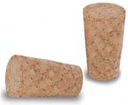 Φυσικός Κωνικός Φελλός με Διαστάσεις 23x20 / 27 mm Σετ 10τμχ Ε02