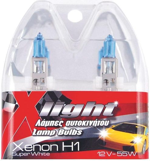 Λάμπες Αυτοκινήτου H1 Xenon 12V 100W Σετ 2τμχ
