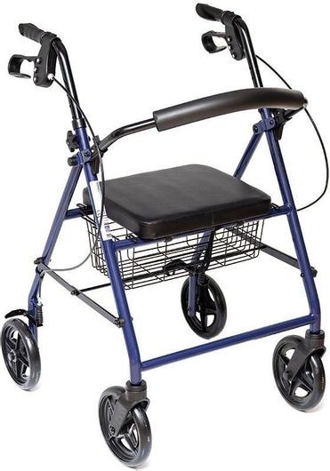 Περιπατητήρας Alfa Care AC-332 Πτυσσόμενος Αλουμινίου Μπλε