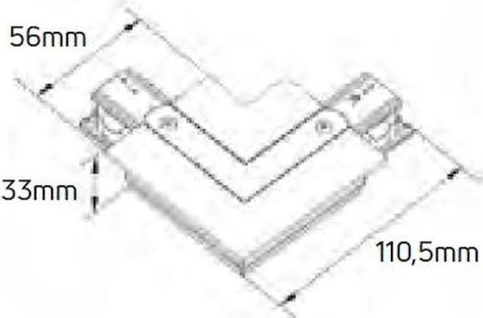 Σύνδεσμος Ράγας Geyer Φωτιστικών Μαύρο RLTC-L-B